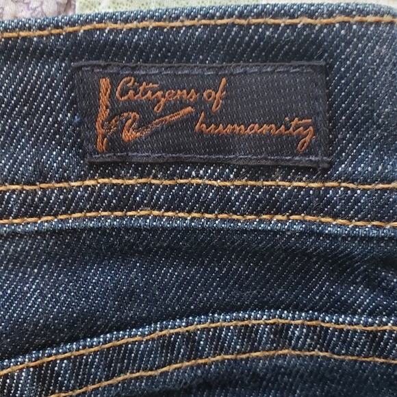 New Citizens of Humanity Ingrid 002 Low Waist Flare Dark Wash Jeans - Picture 10 of 14